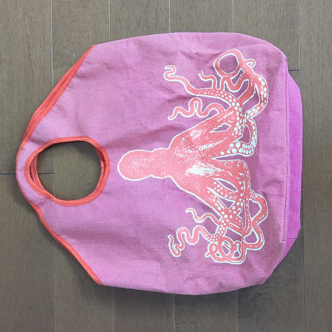 Barbie Pink Beach Bag Tote Euc 100% Jute